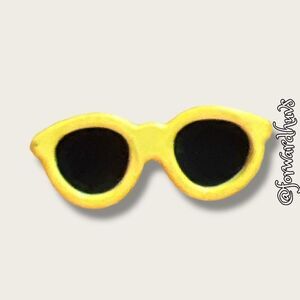 Bundle Sale 3 for $15 | Vintage Yellow Sunglasses Pin | Retro and Collectible